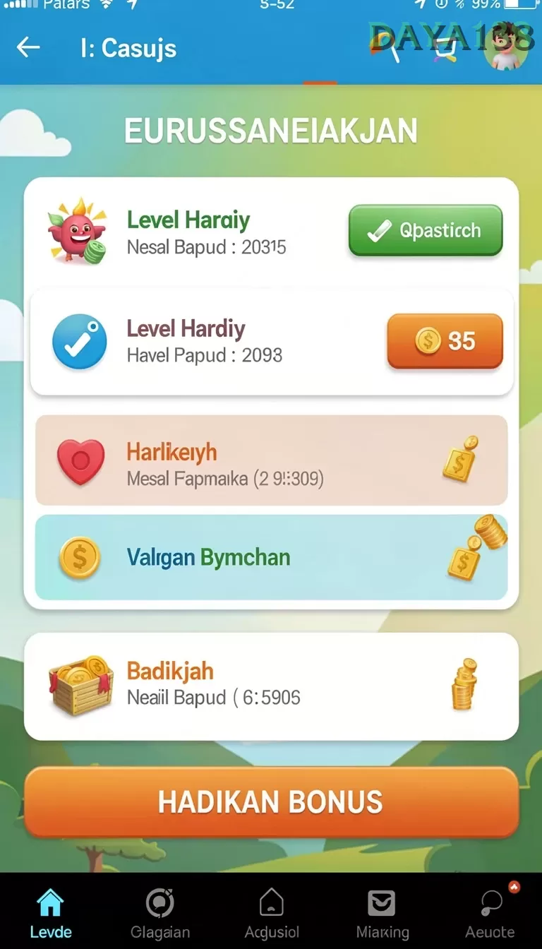 Galeri pratinjau visual daya138 build APK resmi terbaru